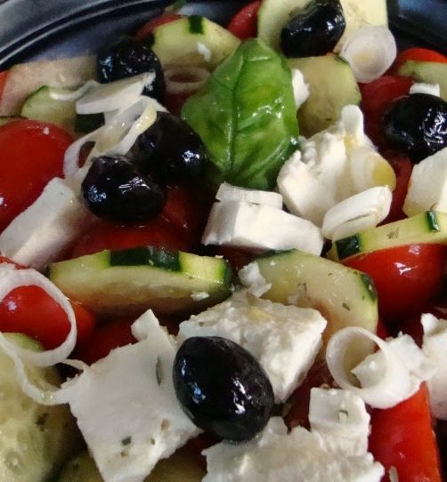 insalata greca con cipolla di tropea