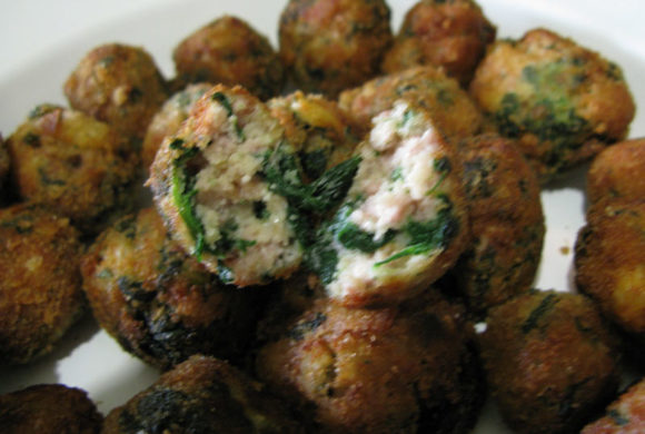 Polpette con spinaci e ricotta