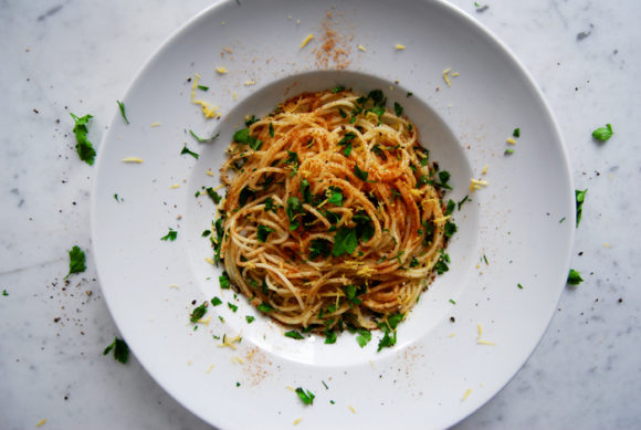 Spaghetti con bottarga