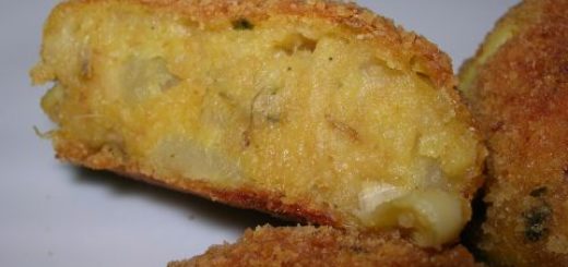 medaglioni di patate con fontina valdostana dop e acciughe