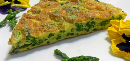 frittata con asparagi selvatici